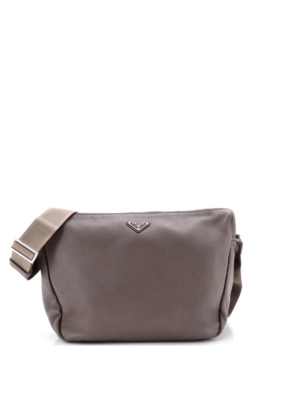 Prada Zip Shoulder Bag Vitello Daino #252907P24B
